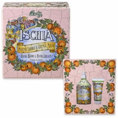 Rudy maioliche set ischia sapone liquido 500 ml + crema mani 100 ml
