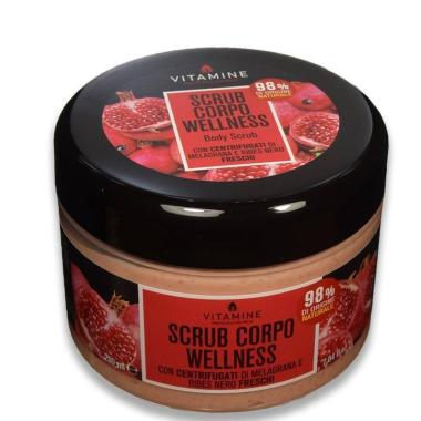 Vitamine scrub corpo con centrifugati di melagrana e ribes nero