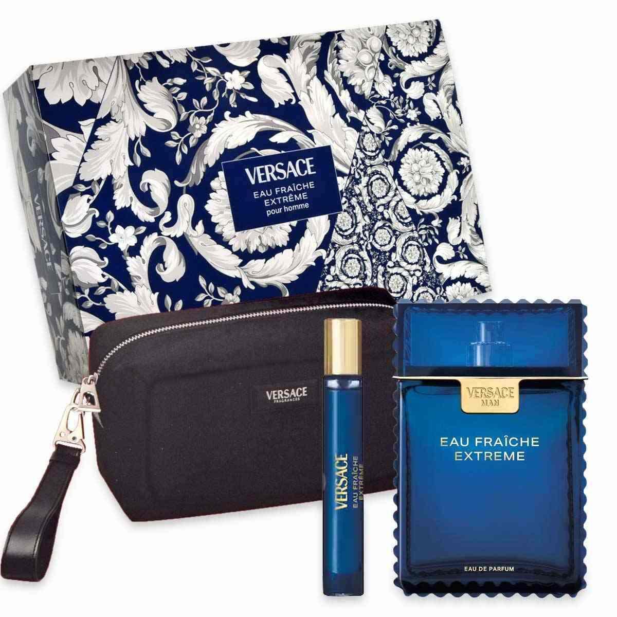 Versace eau fraiche extreme edp 100 ml + edp 10 ml + beauty case