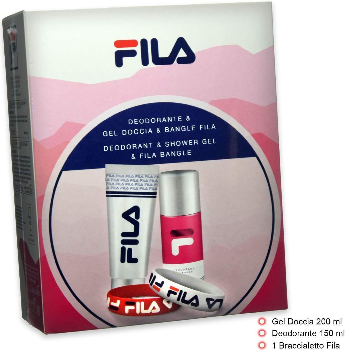 Fila - cfn woman deo 150 ml + shower gel 200 ml + 1 braccialetto