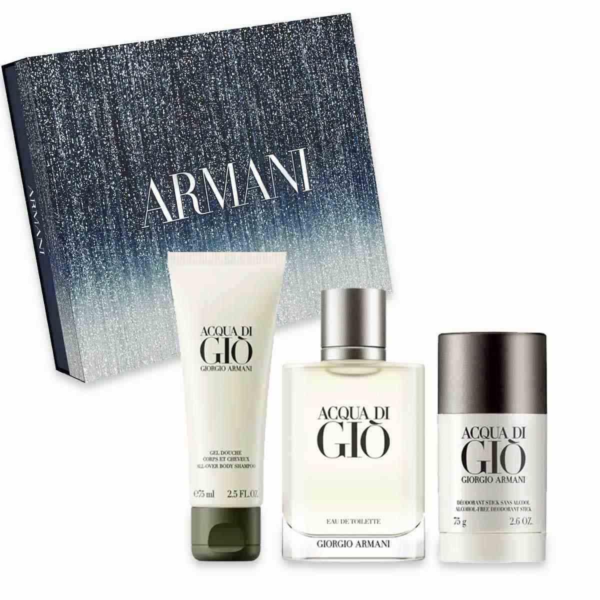 R armani acqua di gio h.edt 100 ml+shower gel 75 ml + deo stick 75 g