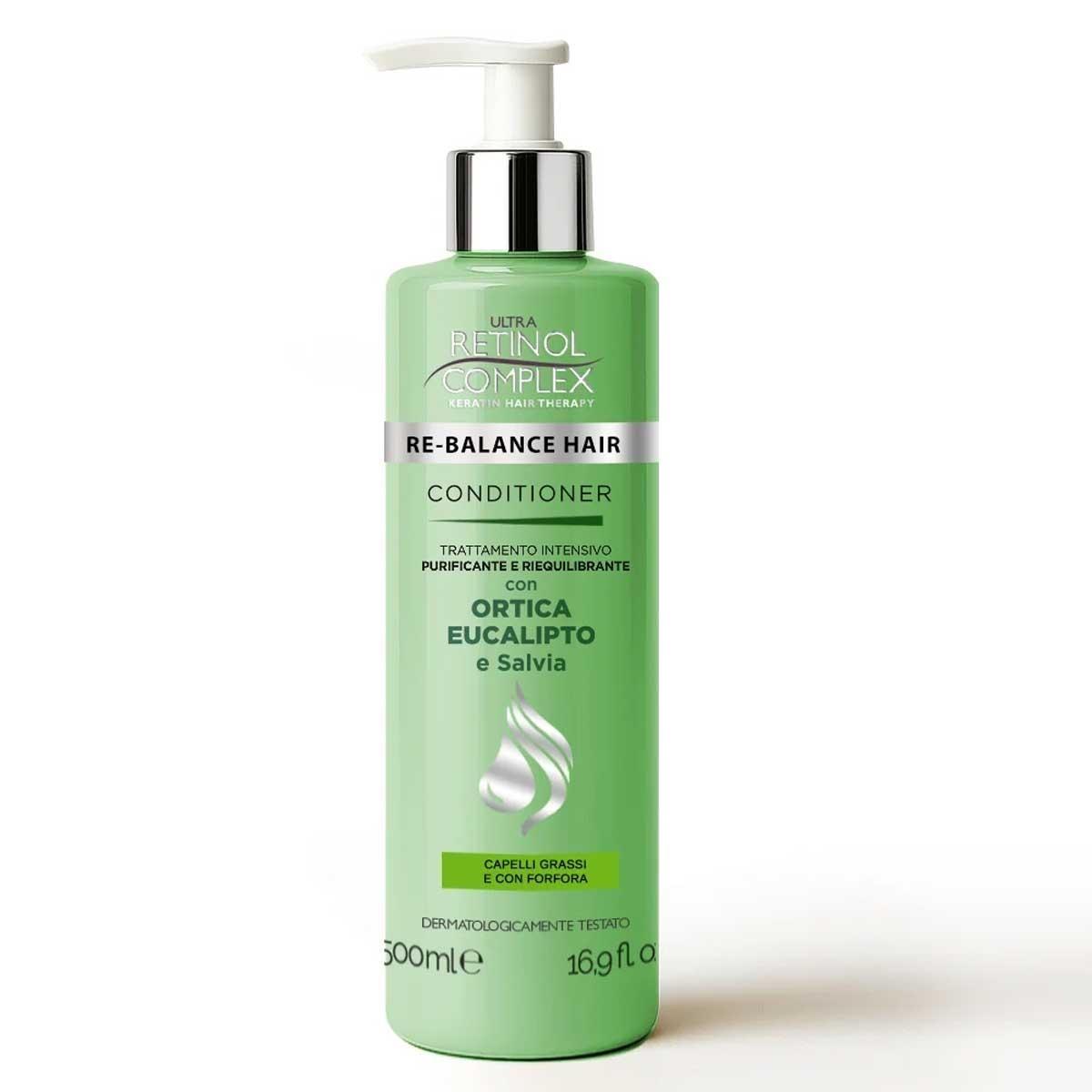 Retinol complex conditioner antiforfora trattamento intensivo purificante e riequilibrante 500 ml<br>