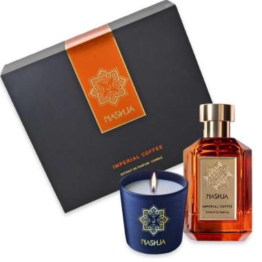 Nashja imperial coffee gift set (edp 100ml+ candela profumata 60gr)