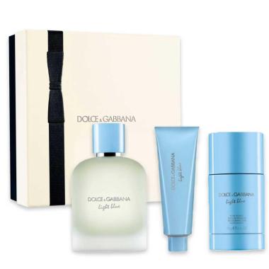 Set d&g light blue (m) edt 100ml vapo + sg 50ml + deo stick 75g
