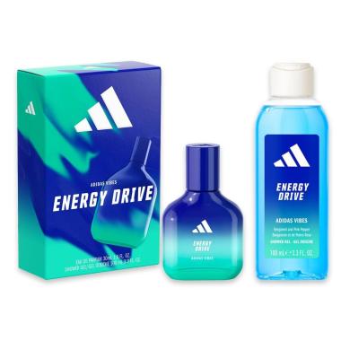 Adidas coffret vibes edp 30 ml + shower gel 100 ml energy drive