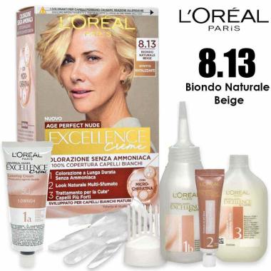 L'oreal excellence creme universal nude senza ammoniaca n° 8.13 biondo beige