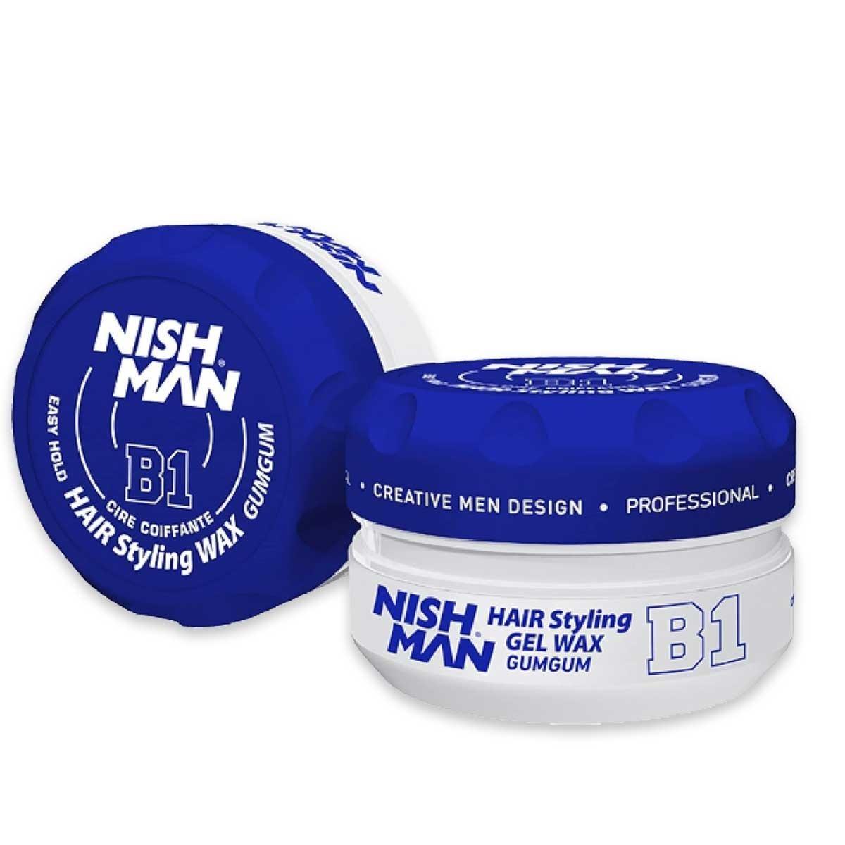 Nishman aqua gel wax b1 gumgum easy use & medium hold