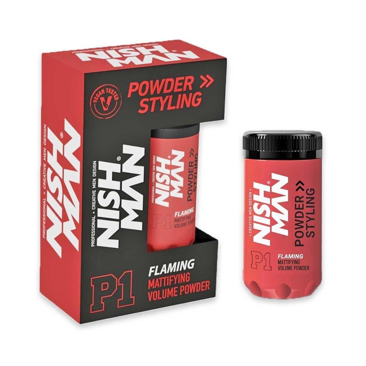 Nishman powder hair styling wax flaming p1 20 gr
