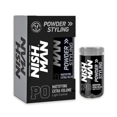 Nishman powder hair styling wax mattifying extra volume light control p0 20 gr