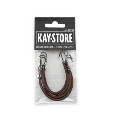 Kepro elastico doppio gancio confezione 4 pz marrone