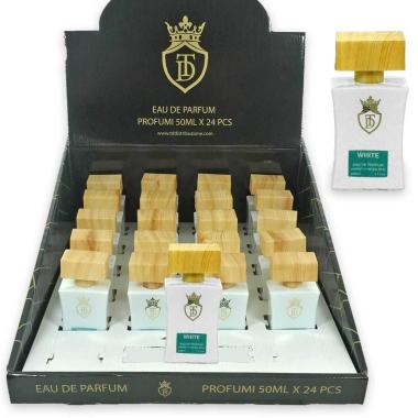 Expo perfume 50 ml white composto da 20 pz + 1 tester omaggio