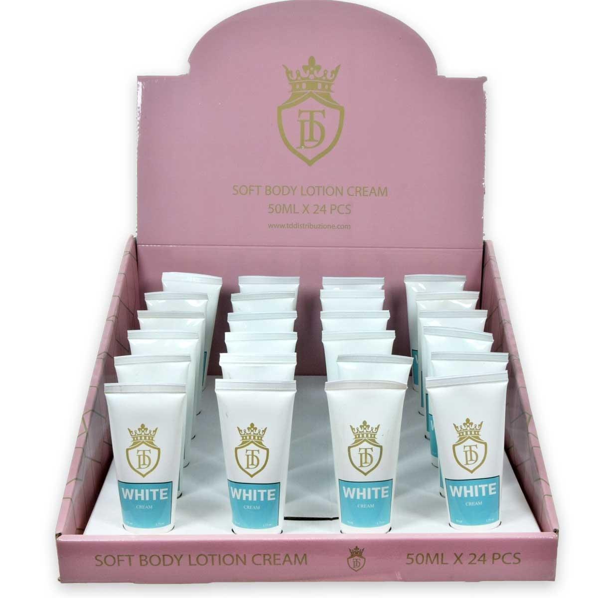 Expo creme mani 50 ml white composto da 24 pz
