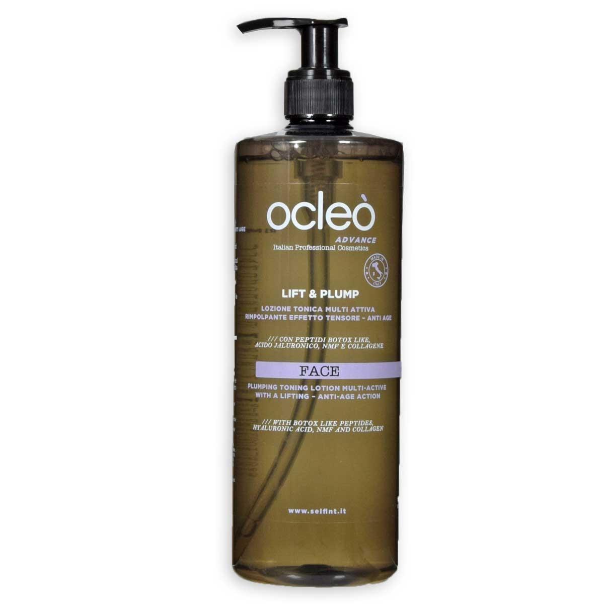 Ocleo  lozione tonica multi attiva rimpolpante effetto tensore -anti age ml 500