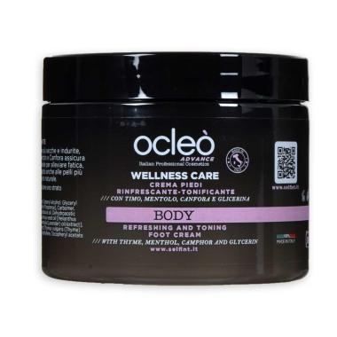 Ocleo  crema piedi rinfrescante e tonificante 500 ml