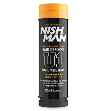 Nishman hair defining u1 matte paste argan 100 ml