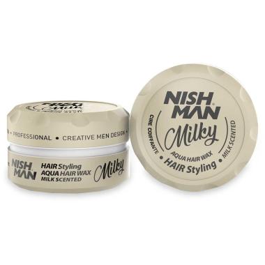 Nishman aqua hair wax milky 150ml.