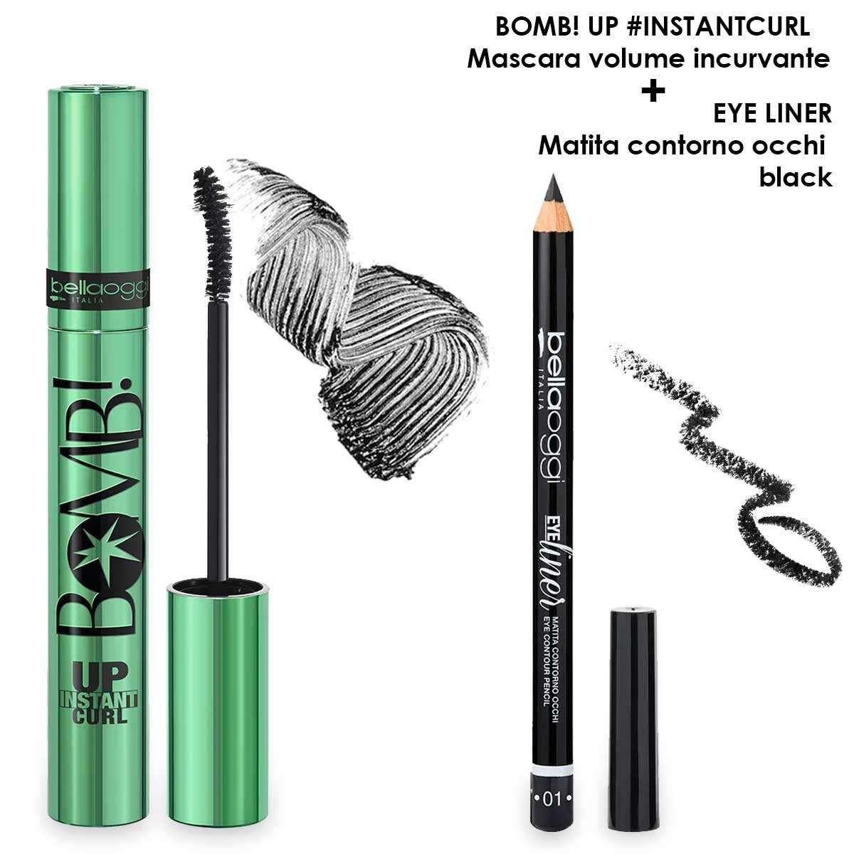 Bella oggi bundle bomb curl + eye liner m bomb curl