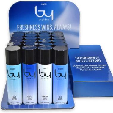 Byblos espositore da banco deodoranti 150 ml 2026 - by byblos elements