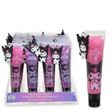 Assorted display kuromi lip gloss w/ charm 13 ml