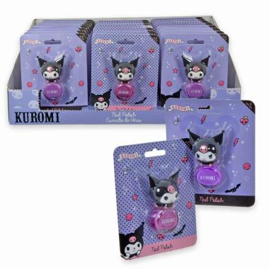 Assorted display kuromi nail polish w/  3d topper 8 ml