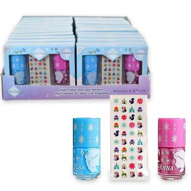 Nail Polish Duo 2 x 7 ml and Stickers Frozen
