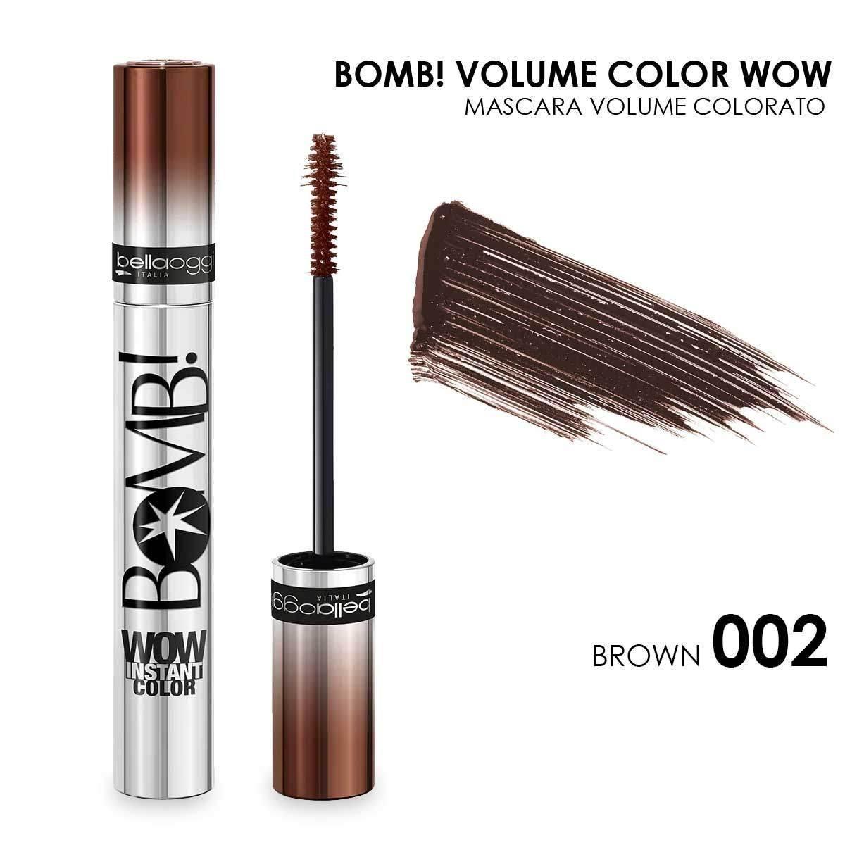 Bella oggi bomb! mascara volume colorato brown