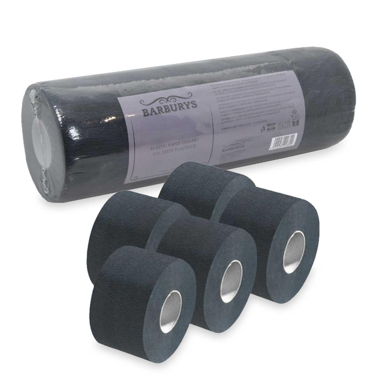Barburys carta collo adesiva elastic black stecca da 5 pezzi
