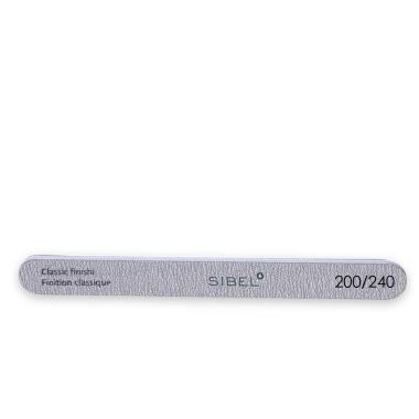 Sibel emery nail file 2-way fin. 200/240 grit 10 zebra 10 pcs