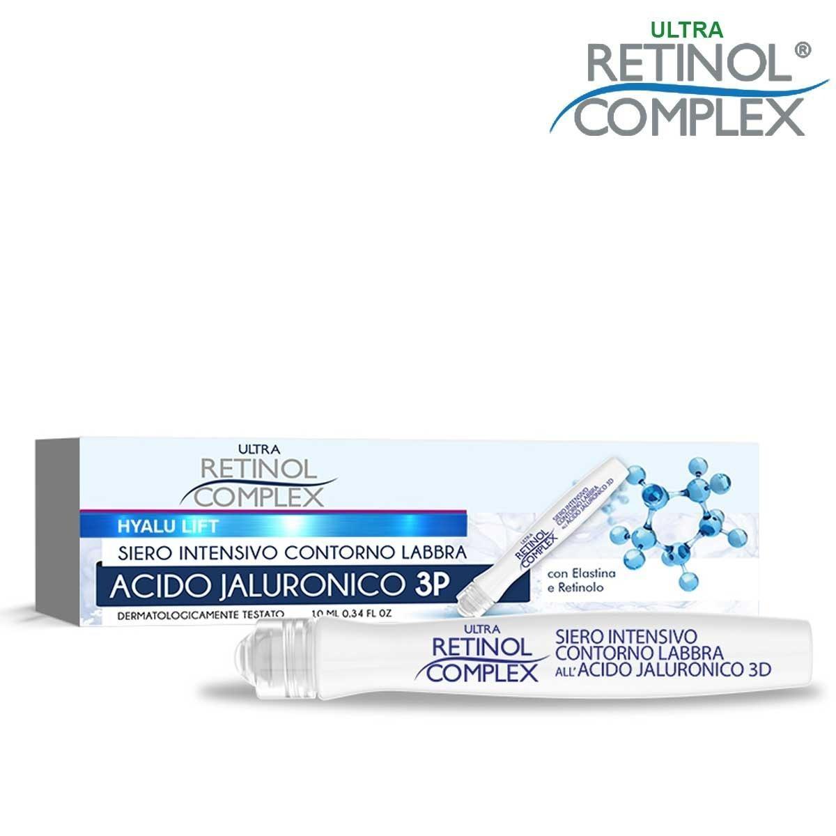 Retinol complex siero intensivo labbra  acido jaluronico 10 ml