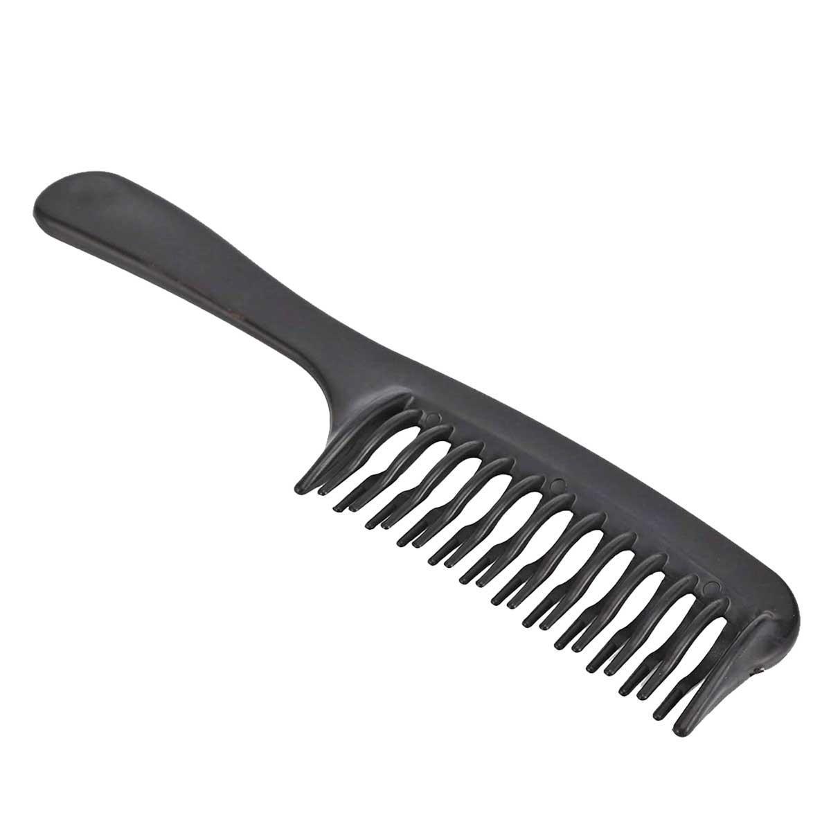 Pettine manico doppio dente nero