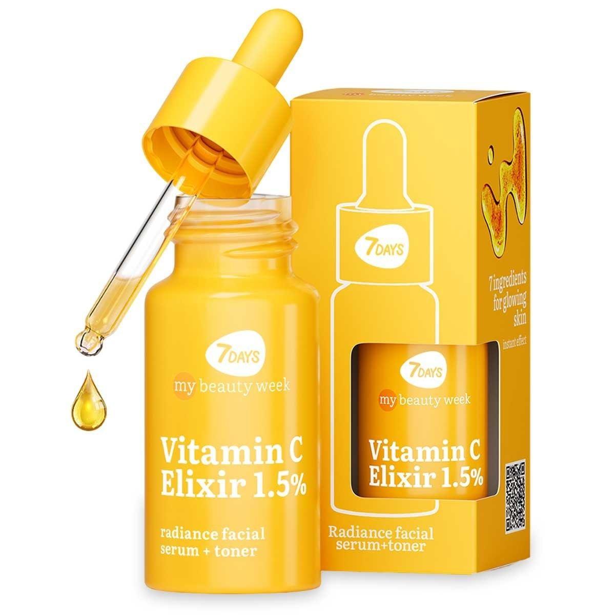 7 DAYS Siero e Tonico Viso Illuminante VITAMIN C ELIXIR 1,5% 20 ML