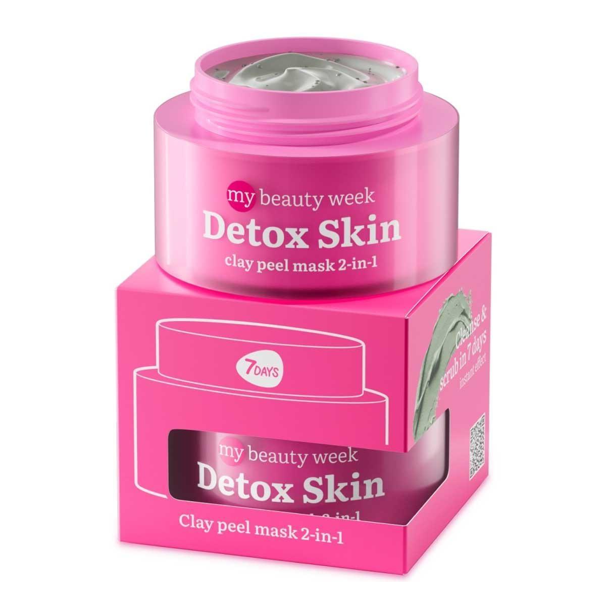 7 DAYS Maschera Viso all'Argilla Esfoliante 2-in-1 DETOX SKIN 50 ML