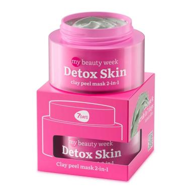 7 DAYS Maschera Viso all'Argilla Esfoliante 2-in-1 DETOX SKIN 50 ML