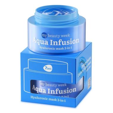 7 DAYS Maschera Viso 2-in-1 all'Acido Ialuronico AQUA INFUSION 50 ML