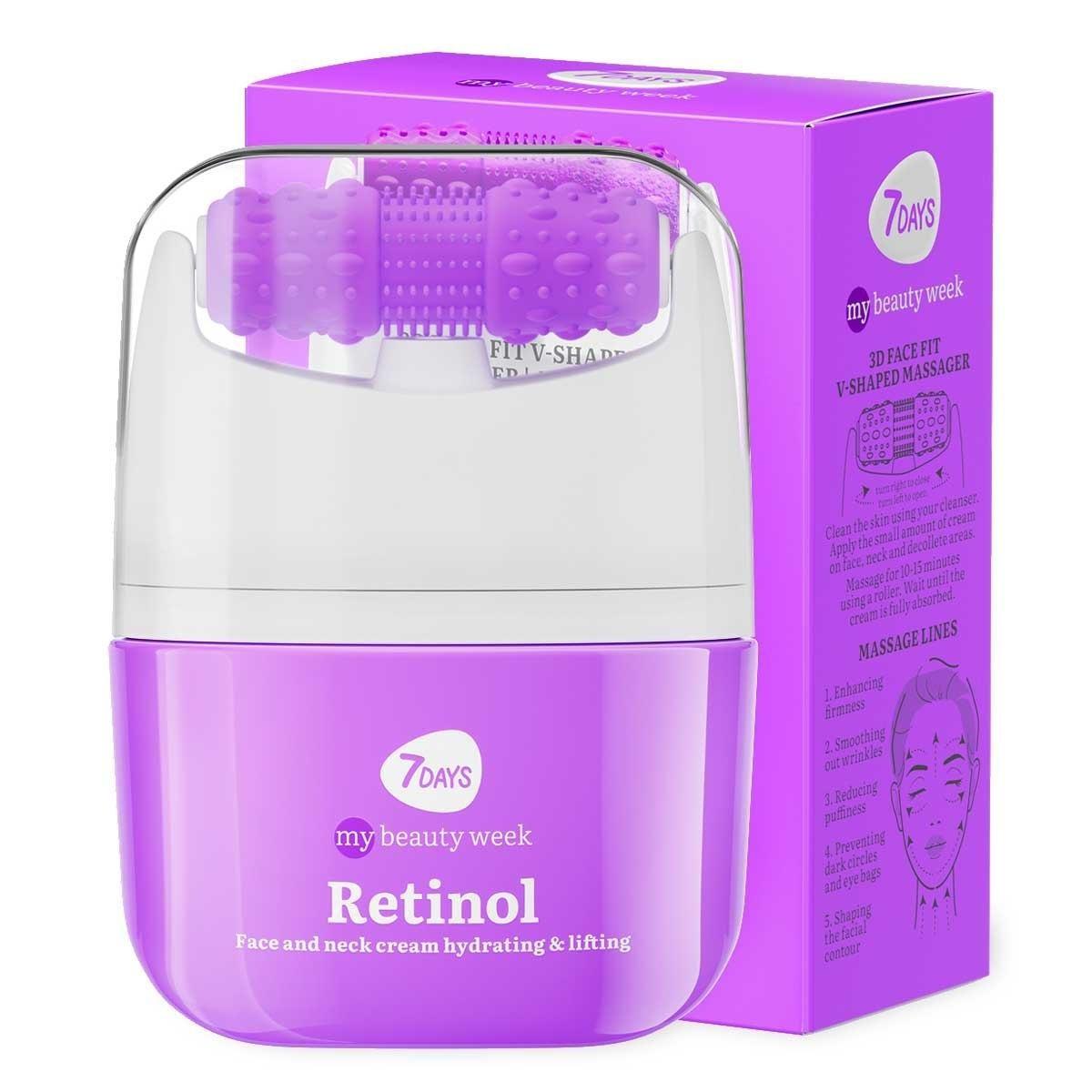 7 DAYS Massaggiatore 3D Face Fit Viso-Collo RETINOL Antirughe e Lifting 40 ML