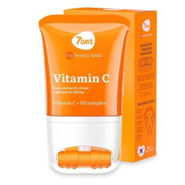 7 DAYS Massaggiatore 3D Face Fit Viso-Collo VITAMIN C Illuminante e Tonificante 80 ML