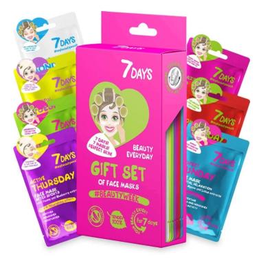 7 days gift set beauty everyday - 7 maschere - confezione piccola 7 pezzi