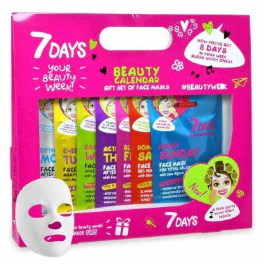 7 DAYS Gift set BEAUTY CALENDAR - 8 maschere - confezione Calendar 8 PEZZI