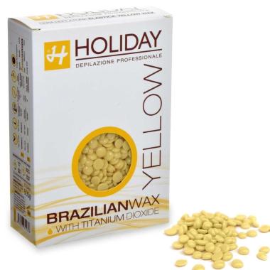 Holiday - cera brasiliana gialla in gocce astuccio da 500 gr