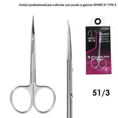 staleks forbici professionali per cuticole con uncino EXPERT 51 MISURA 3