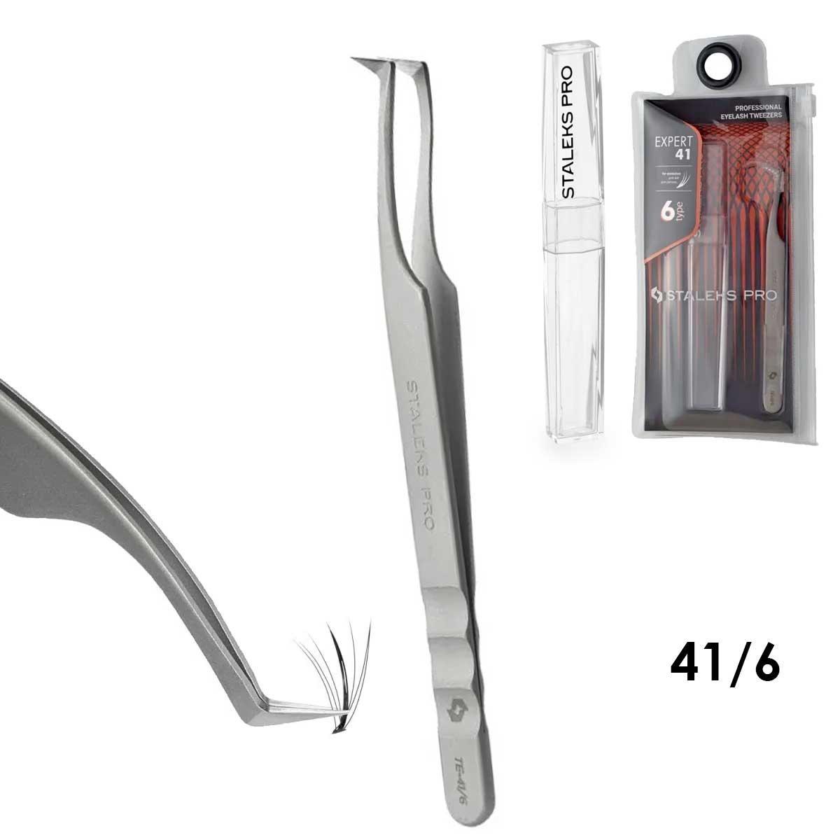 staleks pinzetta professionale per ciglia EXPERT 41 TIPO 6 (boot, 75')
