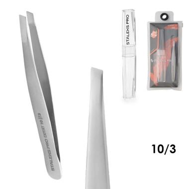 Staleks pinzetta per sopracciglia expert 10 tipo 3 (bordi smussati larghi)