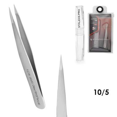 Staleks pinzetta per sopracciglia expert 10 tipo 5 (appuntita)