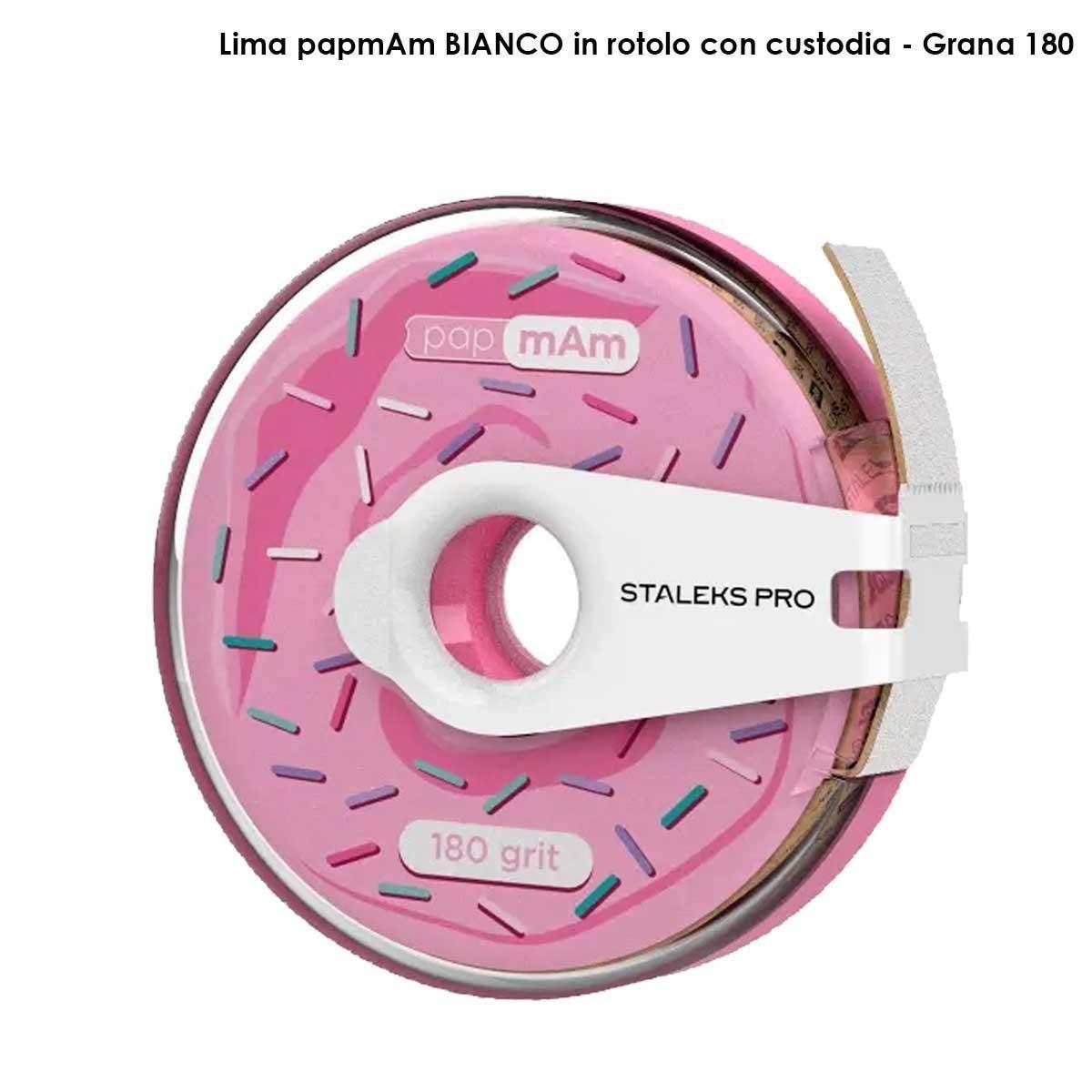 Staleks nastro di ricambio papmam expert in una bobina di plastica staleks pro, grana 180