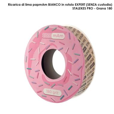 Staleks nastro di ricambio papmam expert per bobina in plastica staleks pro, grana 180