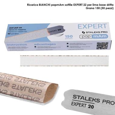 Staleks file di ricambio papmam per lima dritta expert 22, grana 150 (50 pz.)
