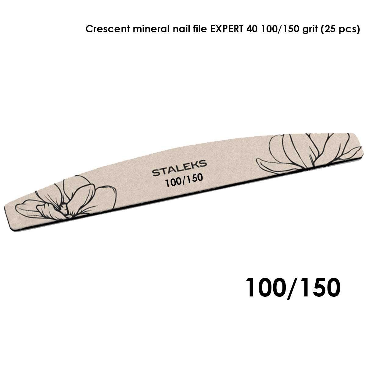 Staleks lima minerale a forma di mezzaluna expert 40 grana 100/150 (25 pz)