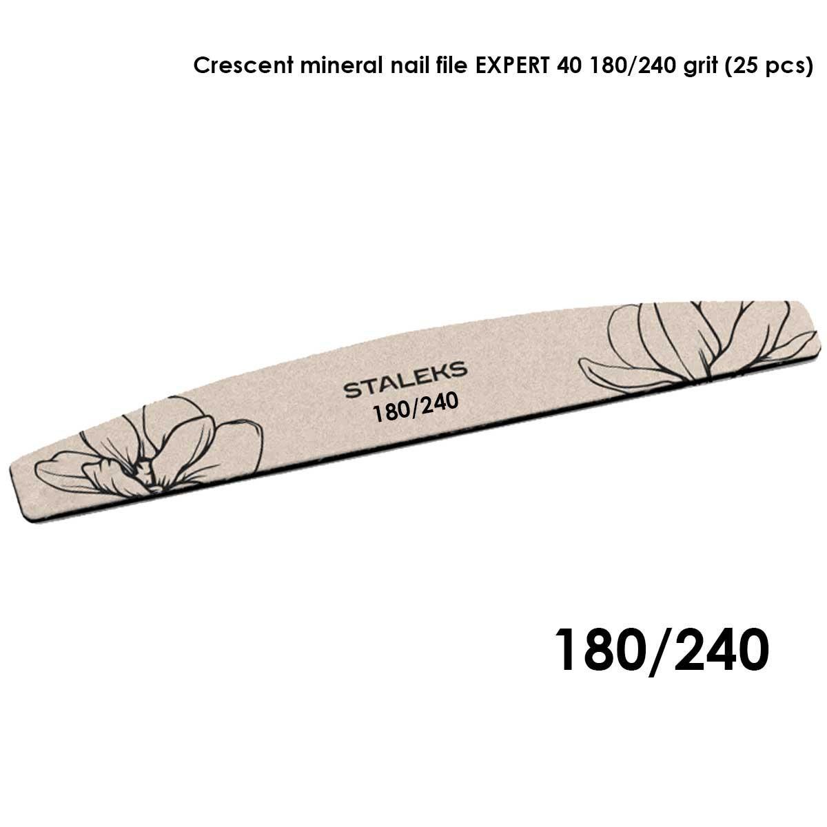 Staleks lima minerale a forma di mezzaluna expert 40 grana 180/240 (25 pz)
