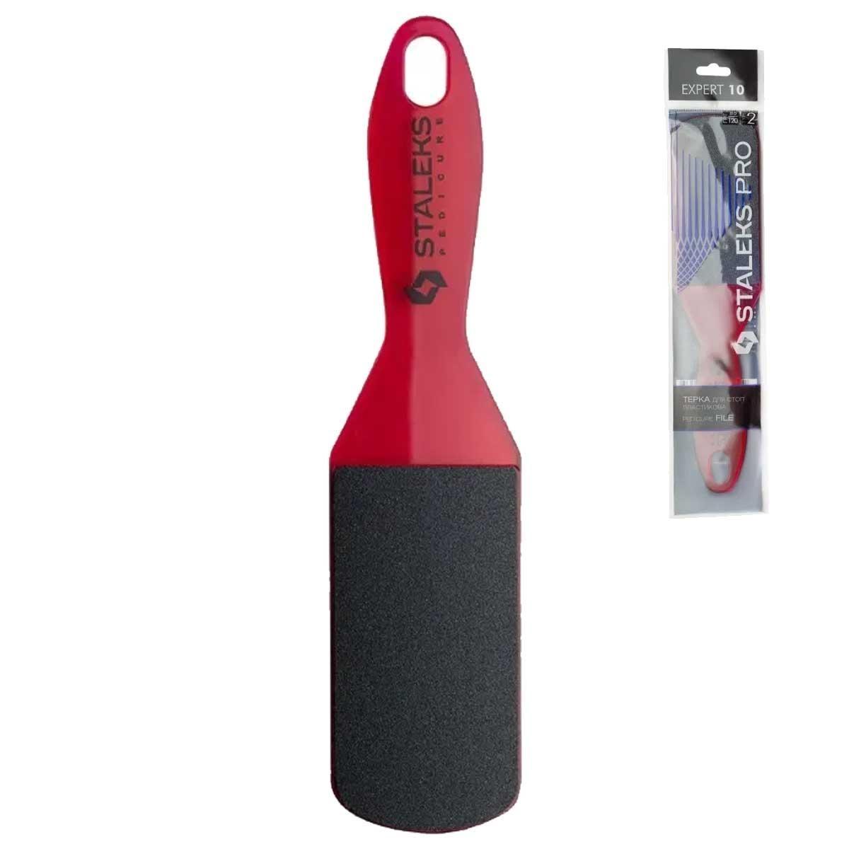 Staleks raspa in plastica per i talloni  expert 10 tipo 2 (80/120 grana)