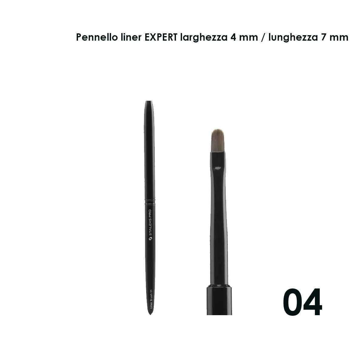 Staleks pennello per gel expert, larghezza 4 mm / lunghezza setole 7 mm